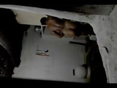 西部-女孩与毛茸茸的猫的尾纤 teenie 下车