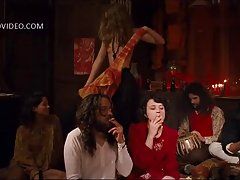 毛亚洲青少年三人饼